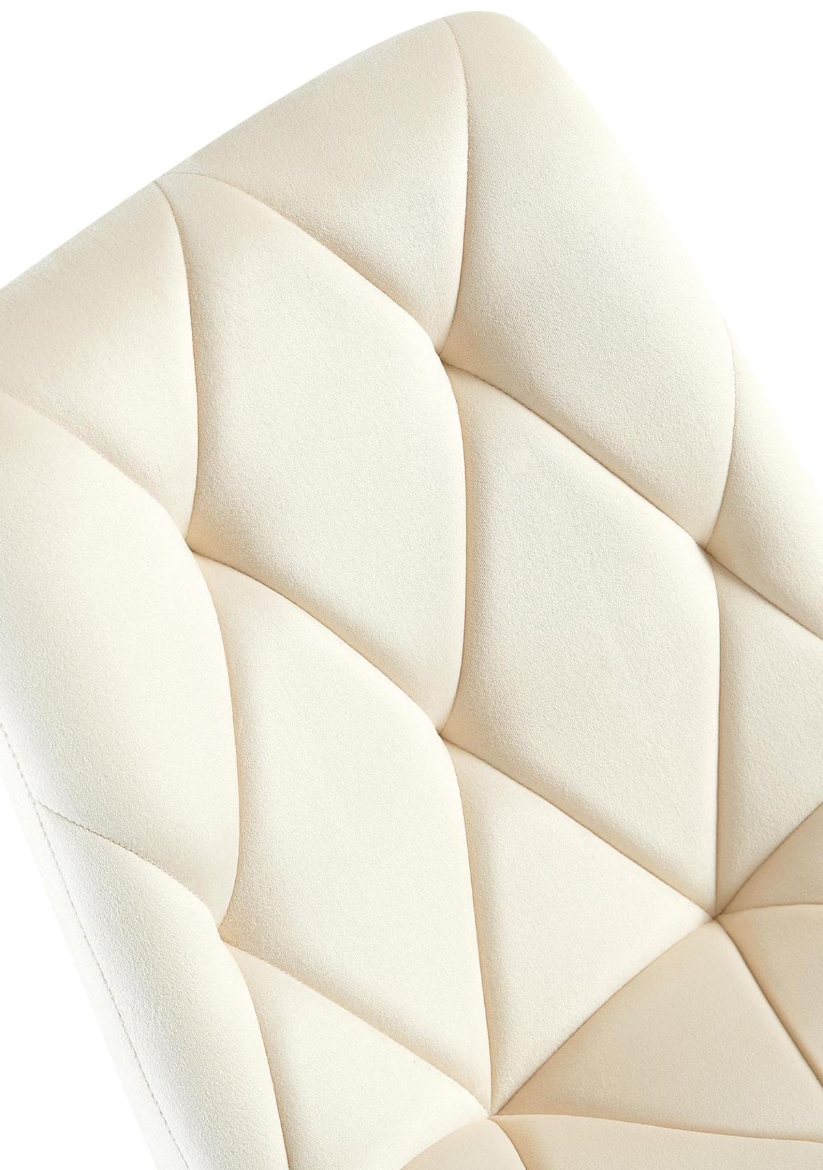 Eetkamerstoel Clairton fluweel Fluweel,creme creme