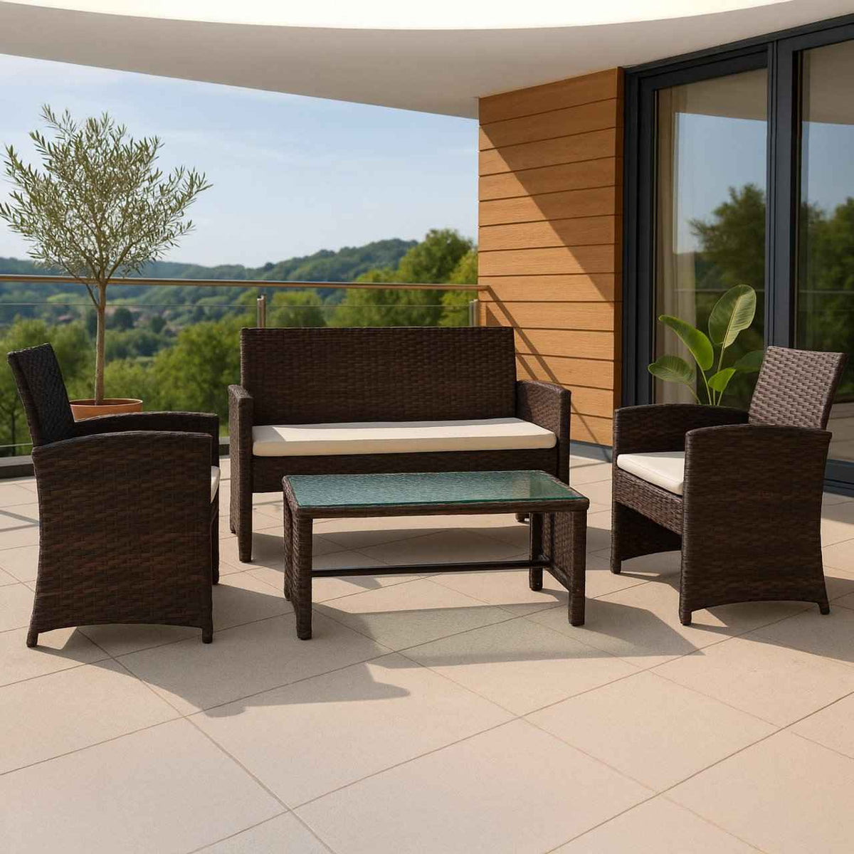 Loungeset Toruba bruin braun