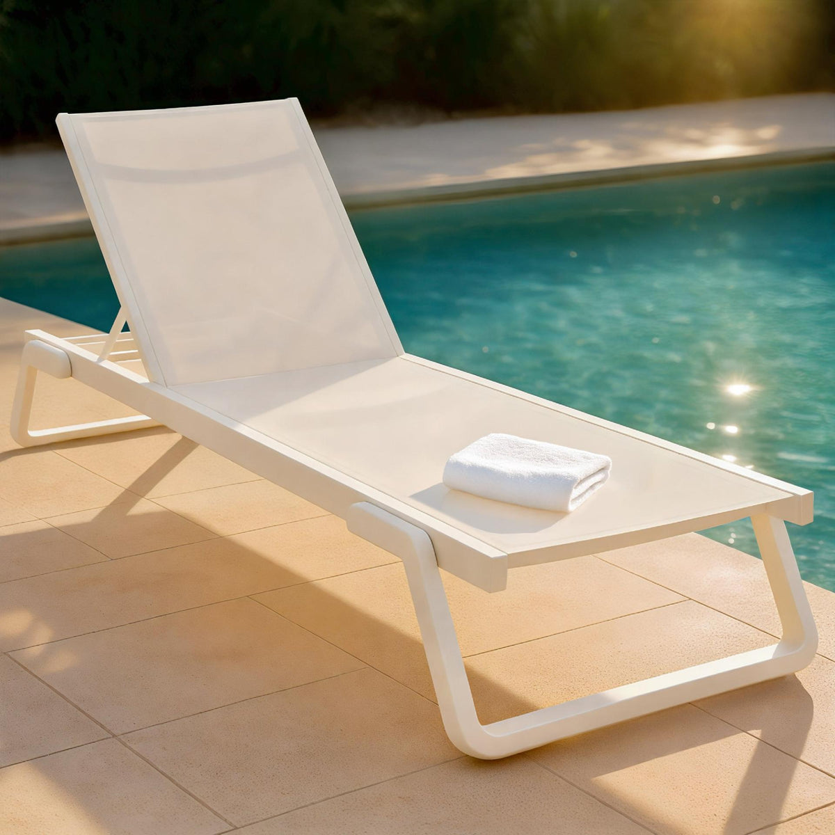 Sonnenliege Tropic weiß