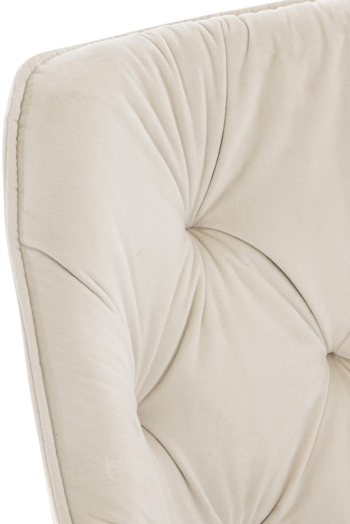 Eetkamerstoel Tanna Fluweel creme creme