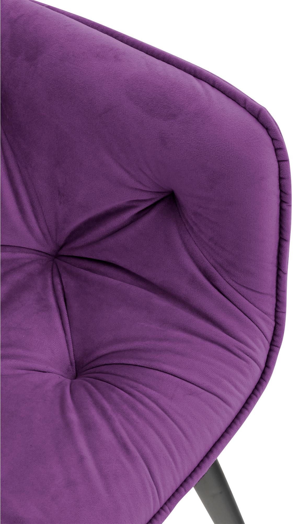 Eetkamerstoel Tanna Fluweel purper lila