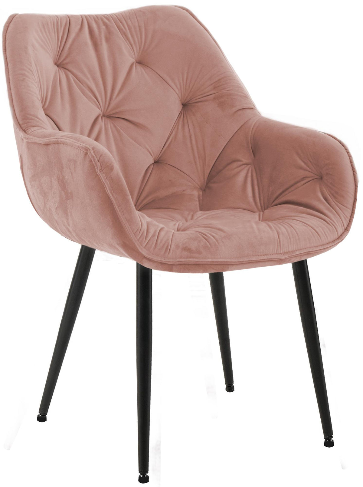 Eetkamerstoel Tanna Fluweel rosa rosa