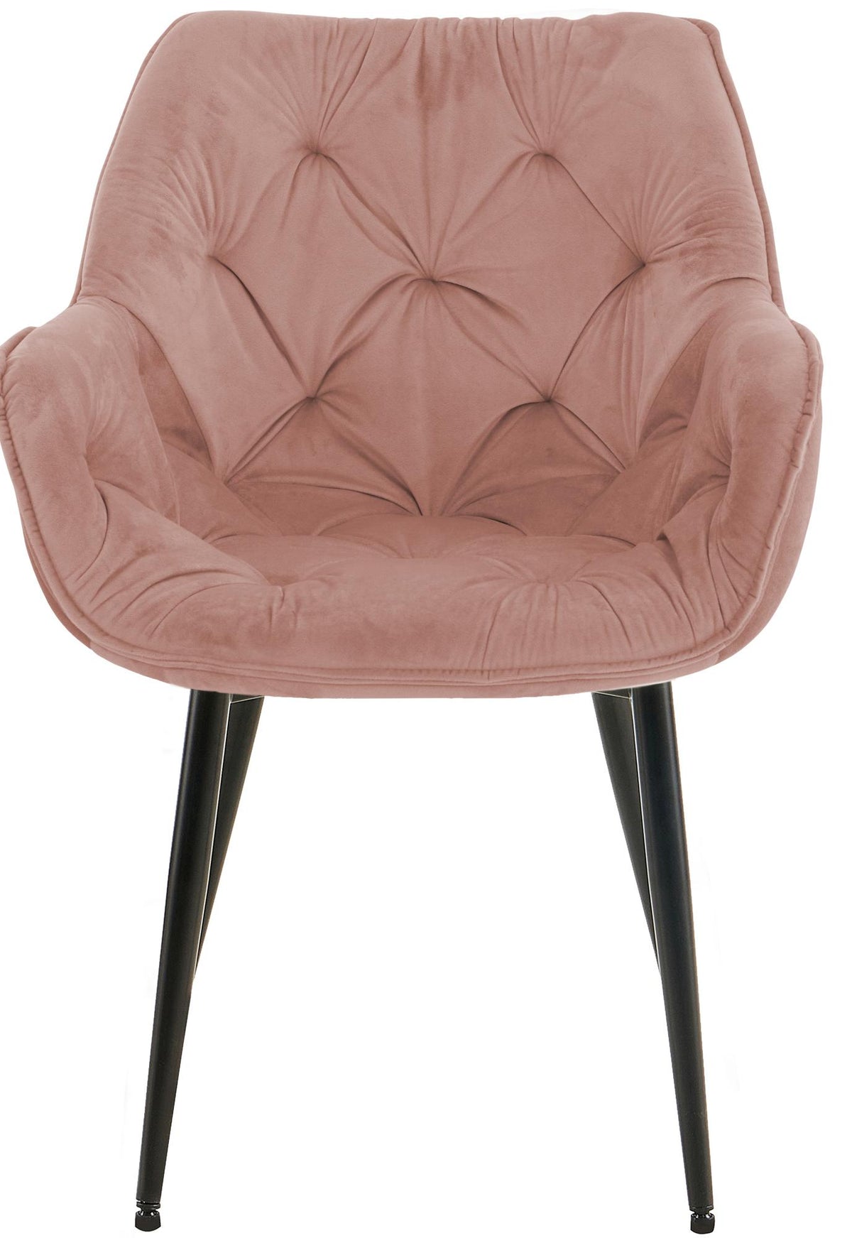 Eetkamerstoel Tanna Fluweel rosa rosa