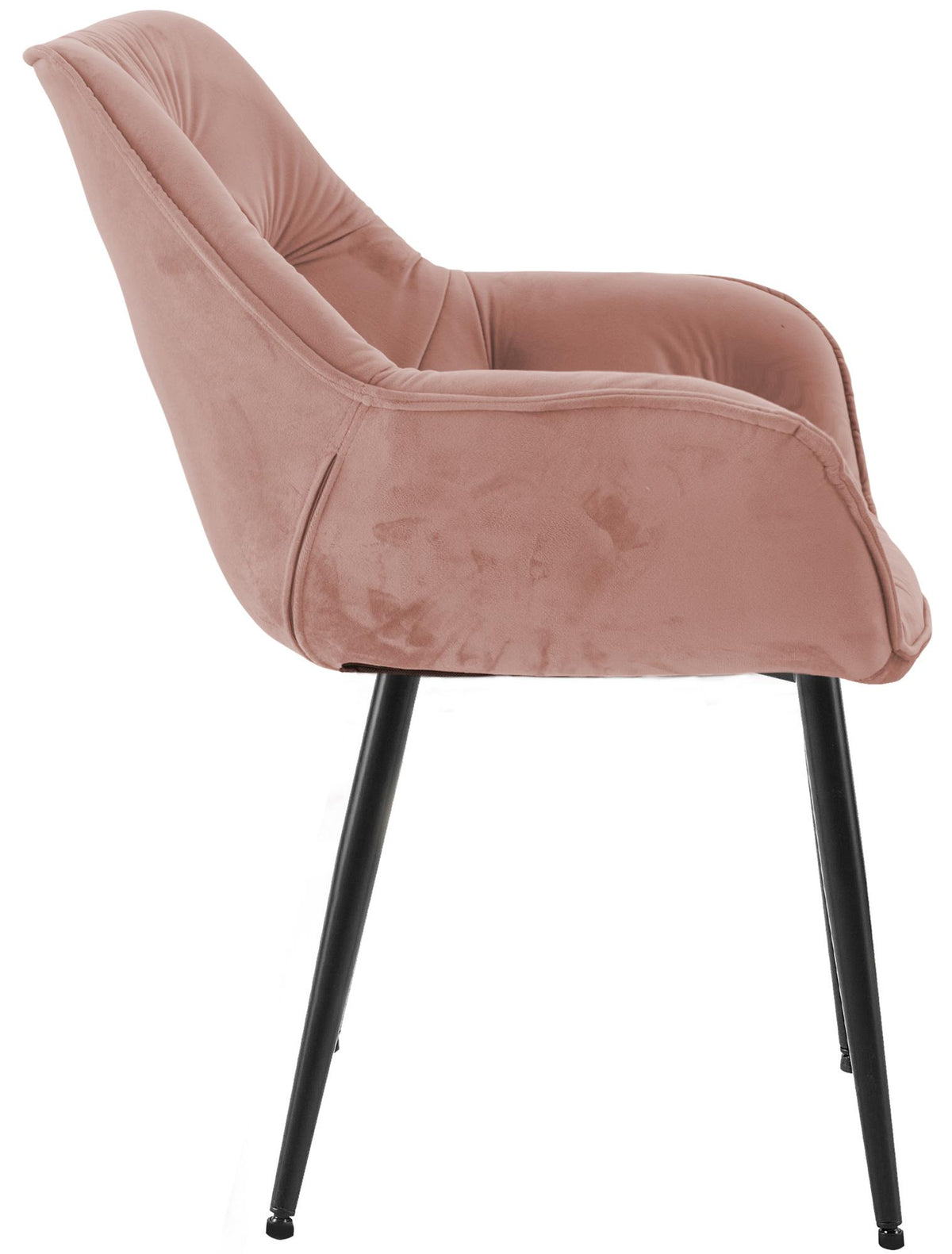 Eetkamerstoel Tanna Fluweel rosa rosa
