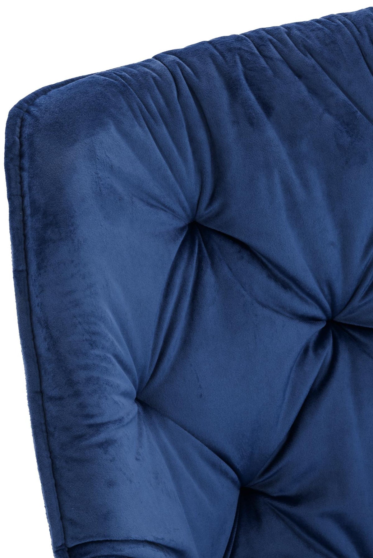 Eetkamerstoel Tanna Fluweel donkerblauw dunkelblau
