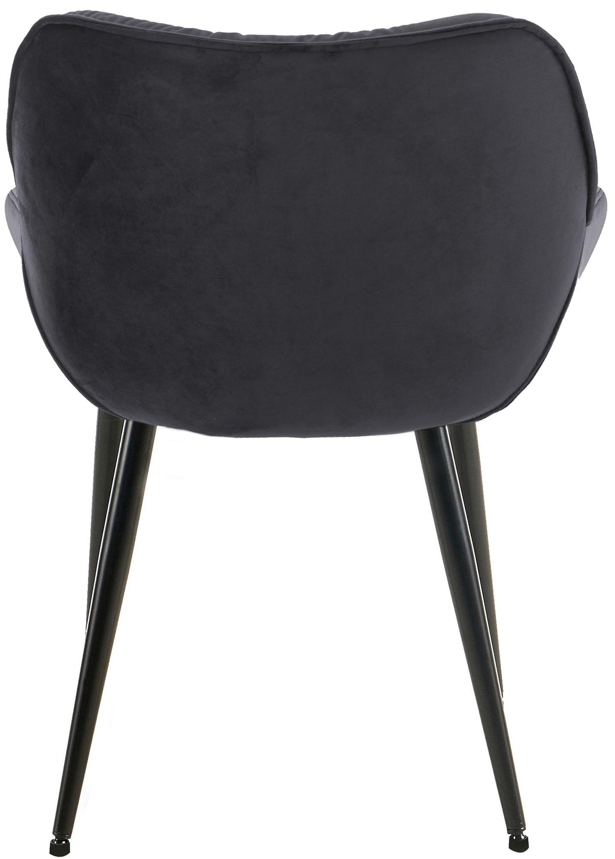 Set van 2 eetkamerstoelen Tanna fluweel zwart schwarz