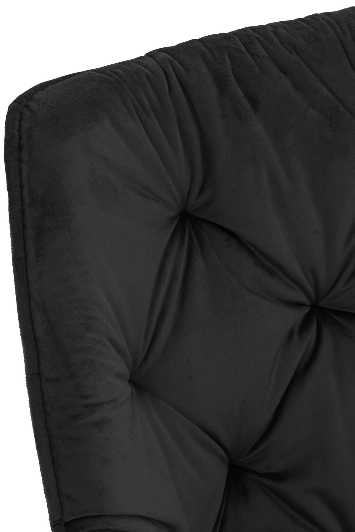 Set van 2 eetkamerstoelen Tanna fluweel zwart schwarz