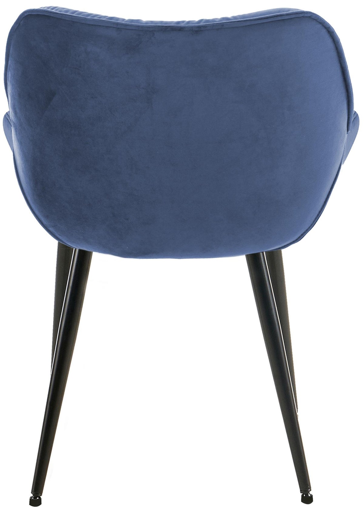 Set van 2 eetkamerstoelen Tanna fluweel blauw blau