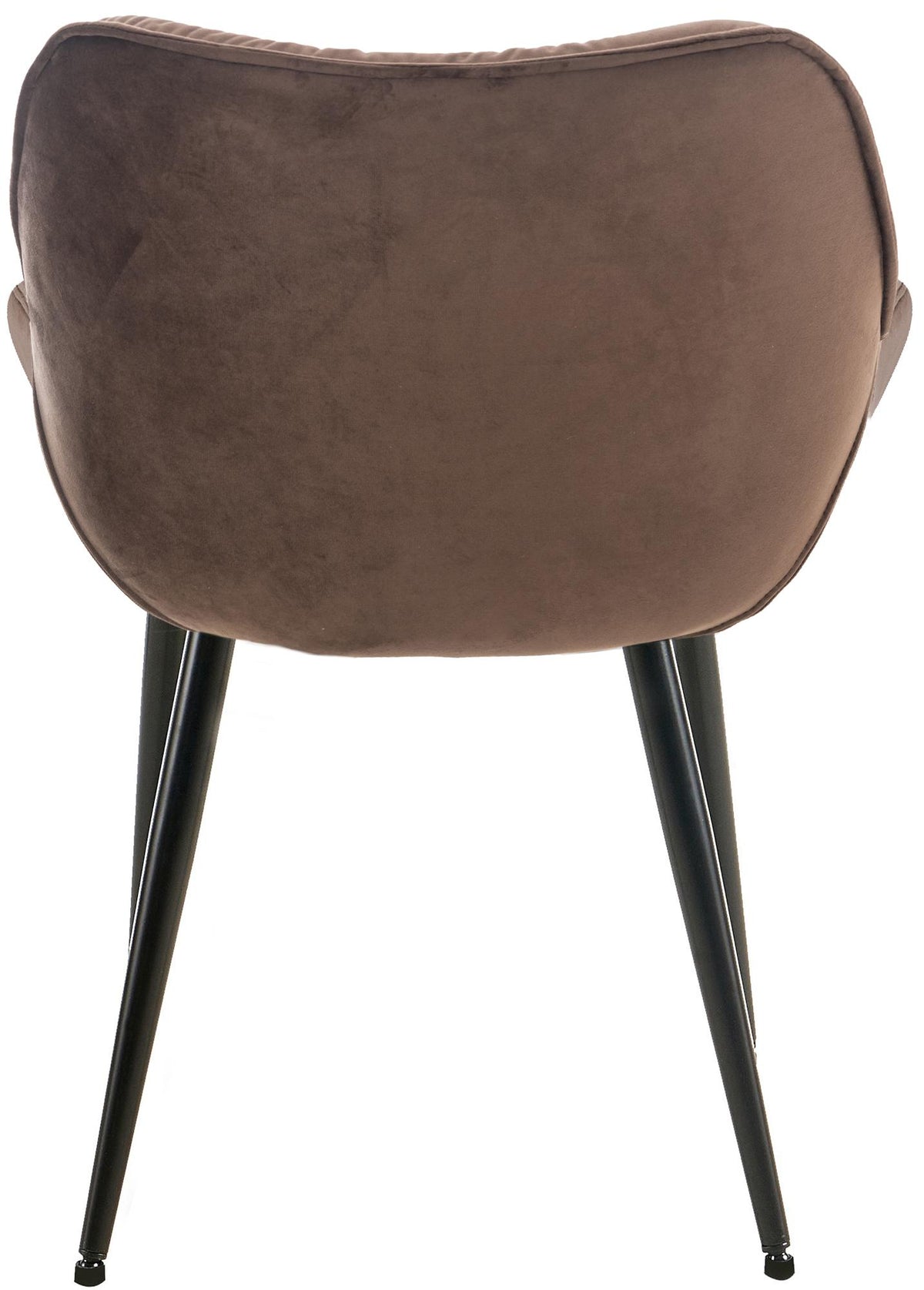 Set van 2 eetkamerstoelen Tanna fluweel bruin braun