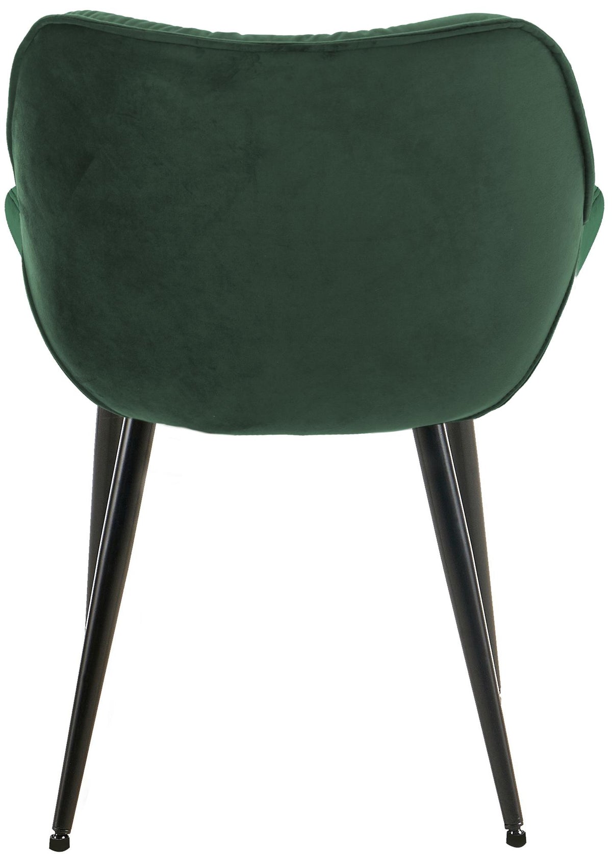 Set van 2 eetkamerstoelen Tanna fluweel groen grün