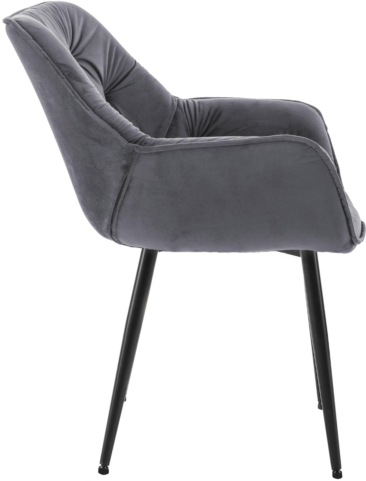Set van 4 eetkamerstoelen Tanna donkergrijs dunkelgrau