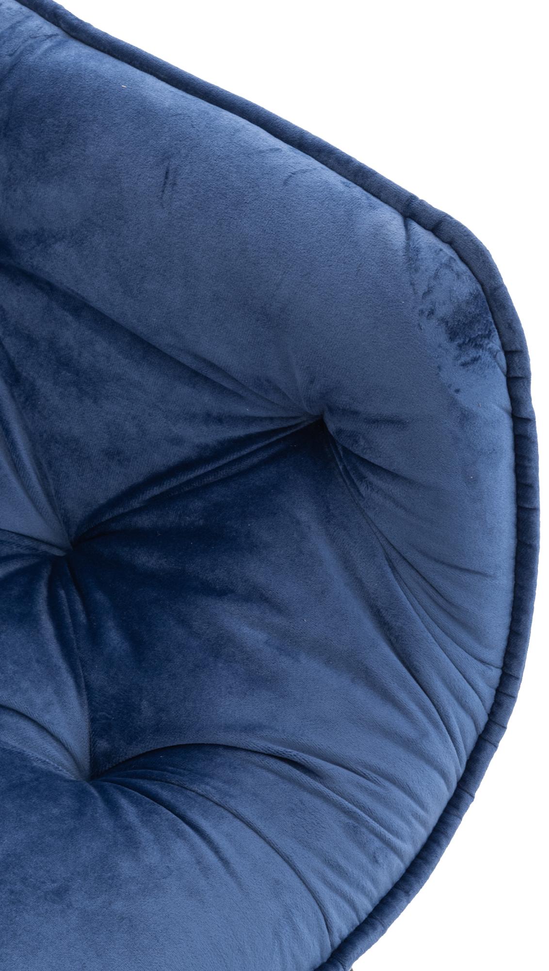 Set van 4 eetkamerstoelen Tanna blauw blau