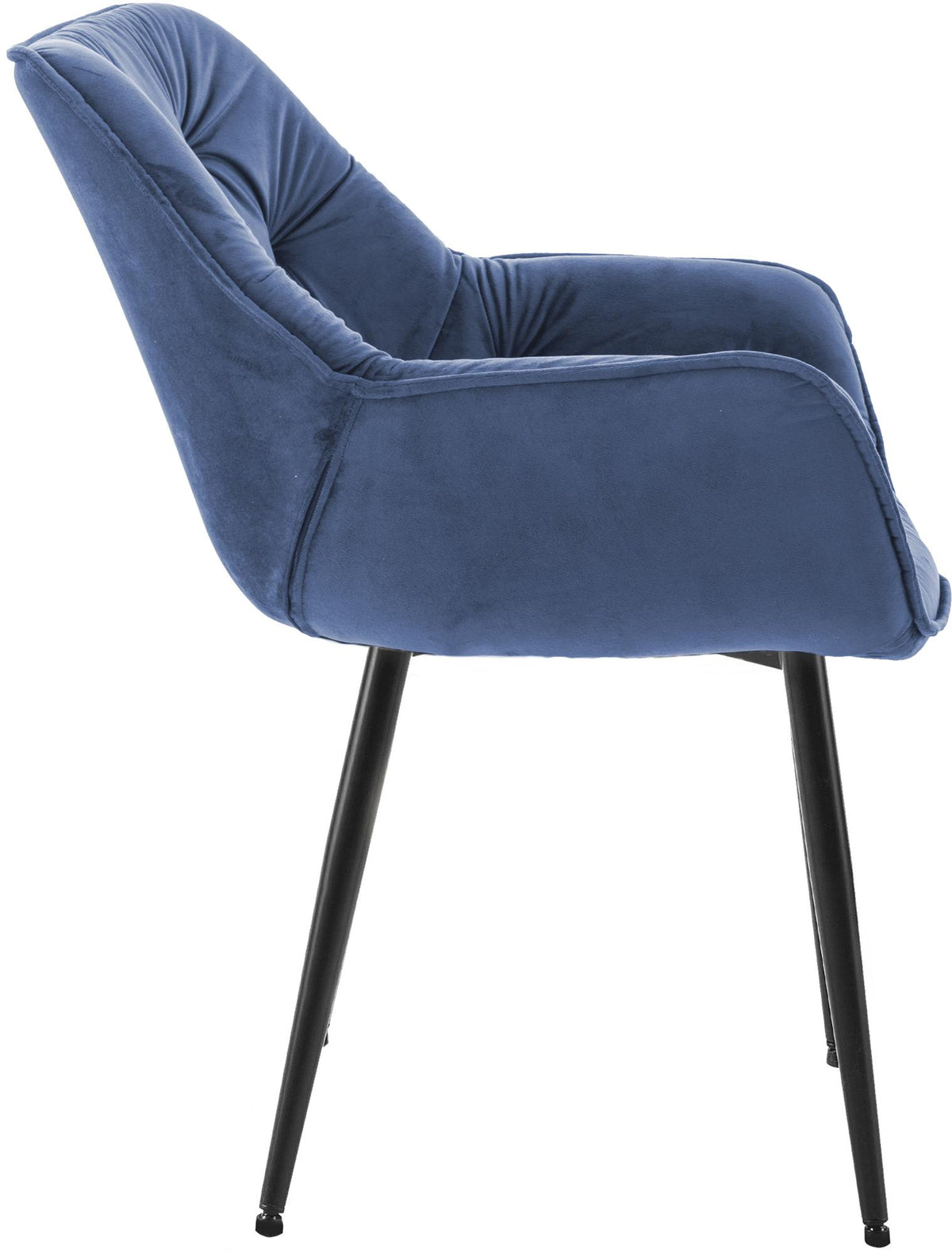 Set van 4 eetkamerstoelen Tanna blauw blau