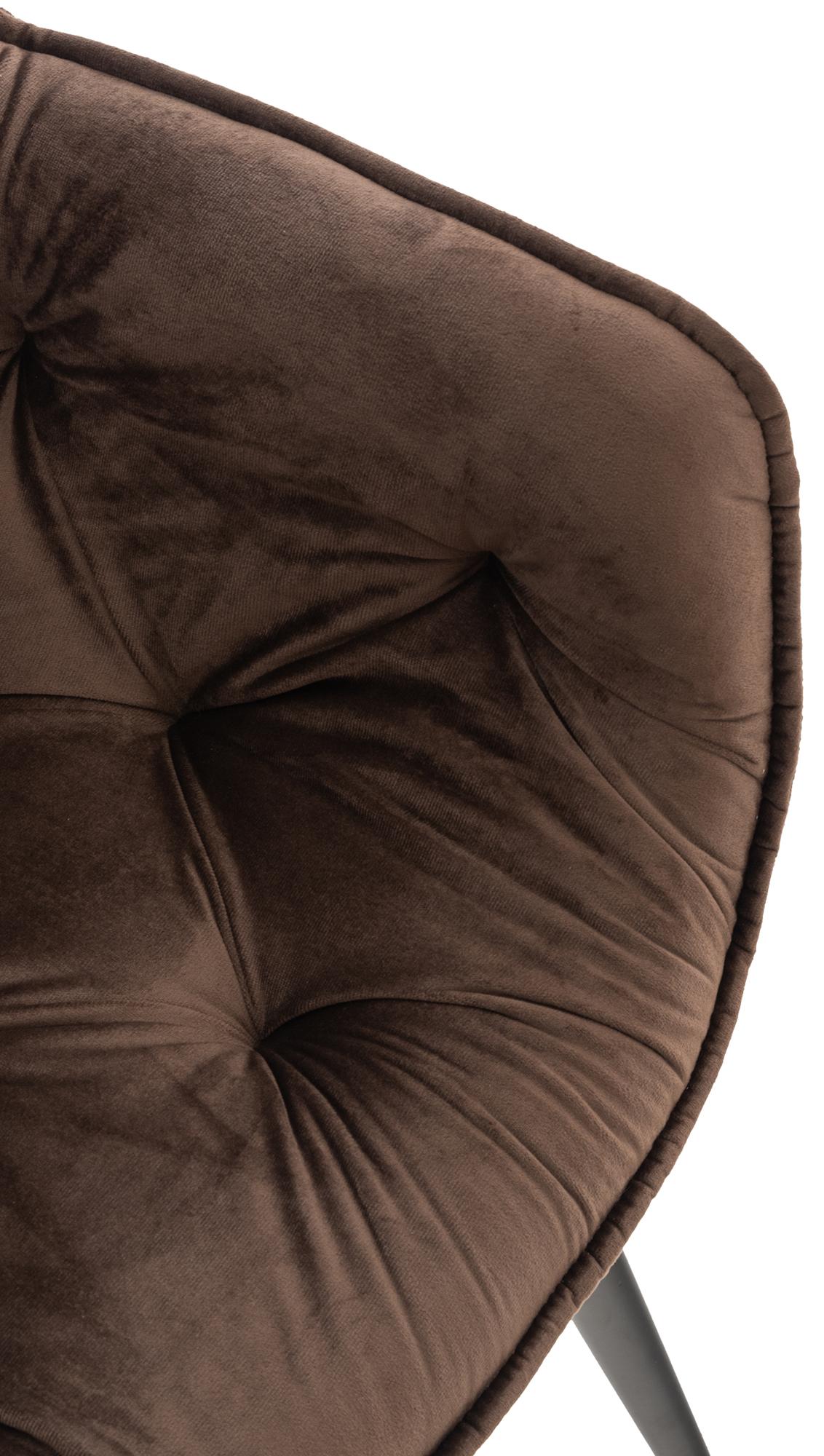 Set van 4 eetkamerstoelen Tanna bruin braun