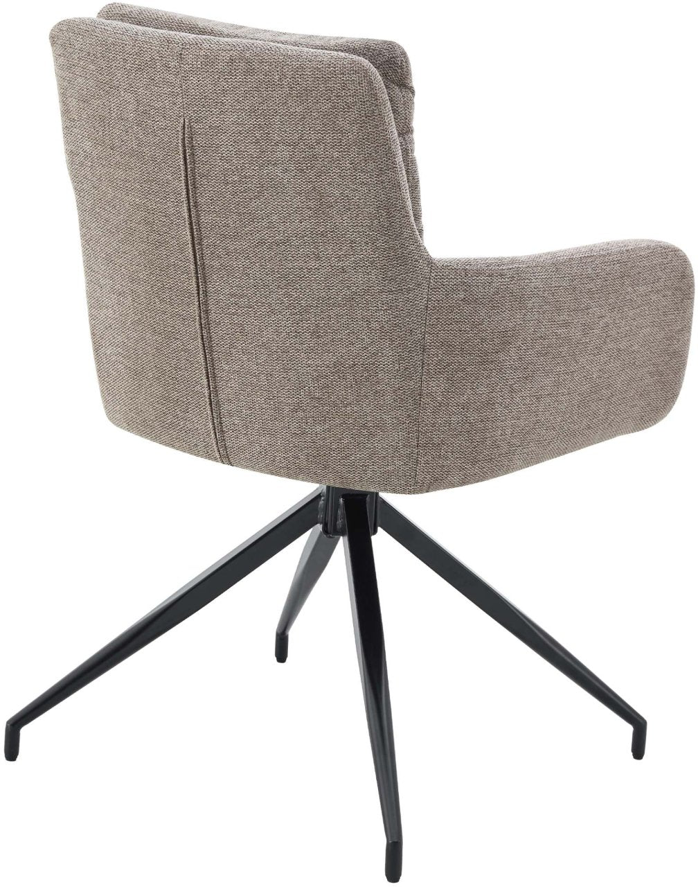 Set van 2 eetkamerstoelen Somers stof taupe taupe