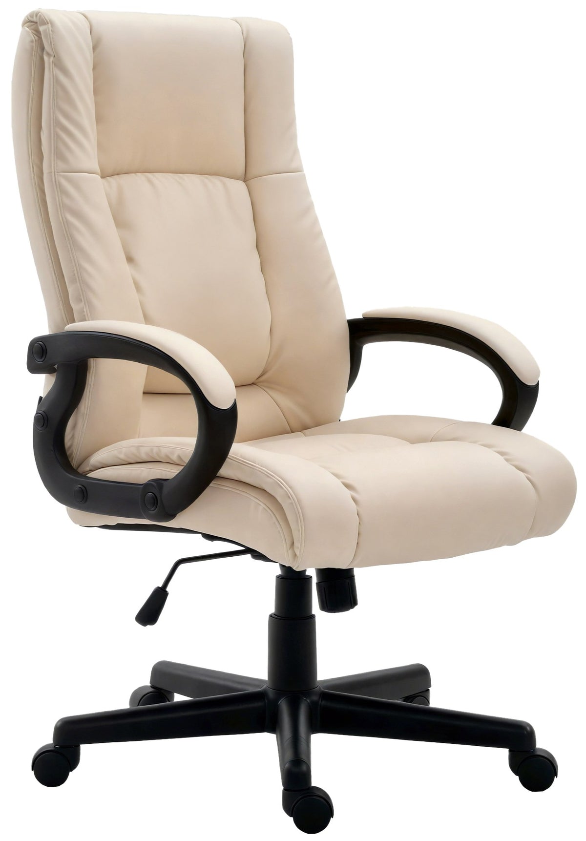 Bureaustoel XL Sparta Kunstleer creme creme