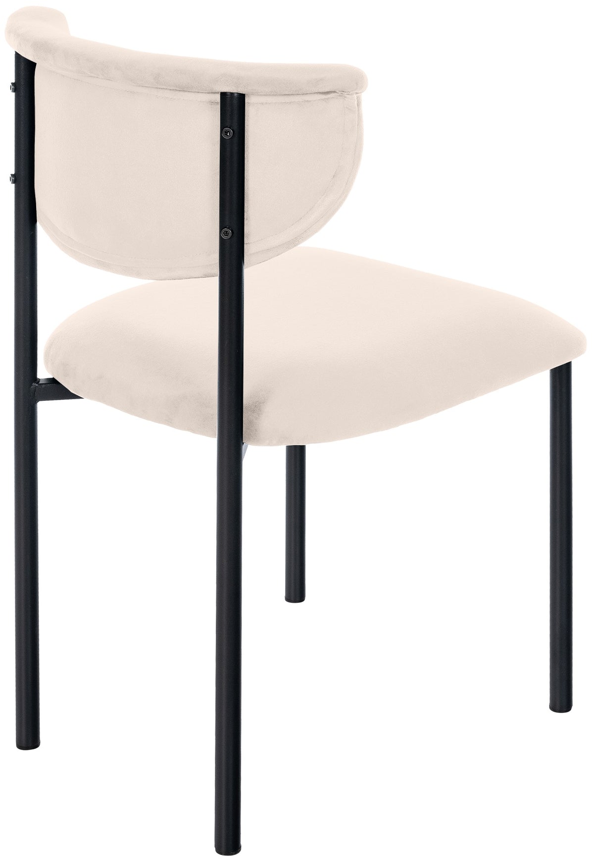 2er Set Besucherstuhl Gambell Samt creme