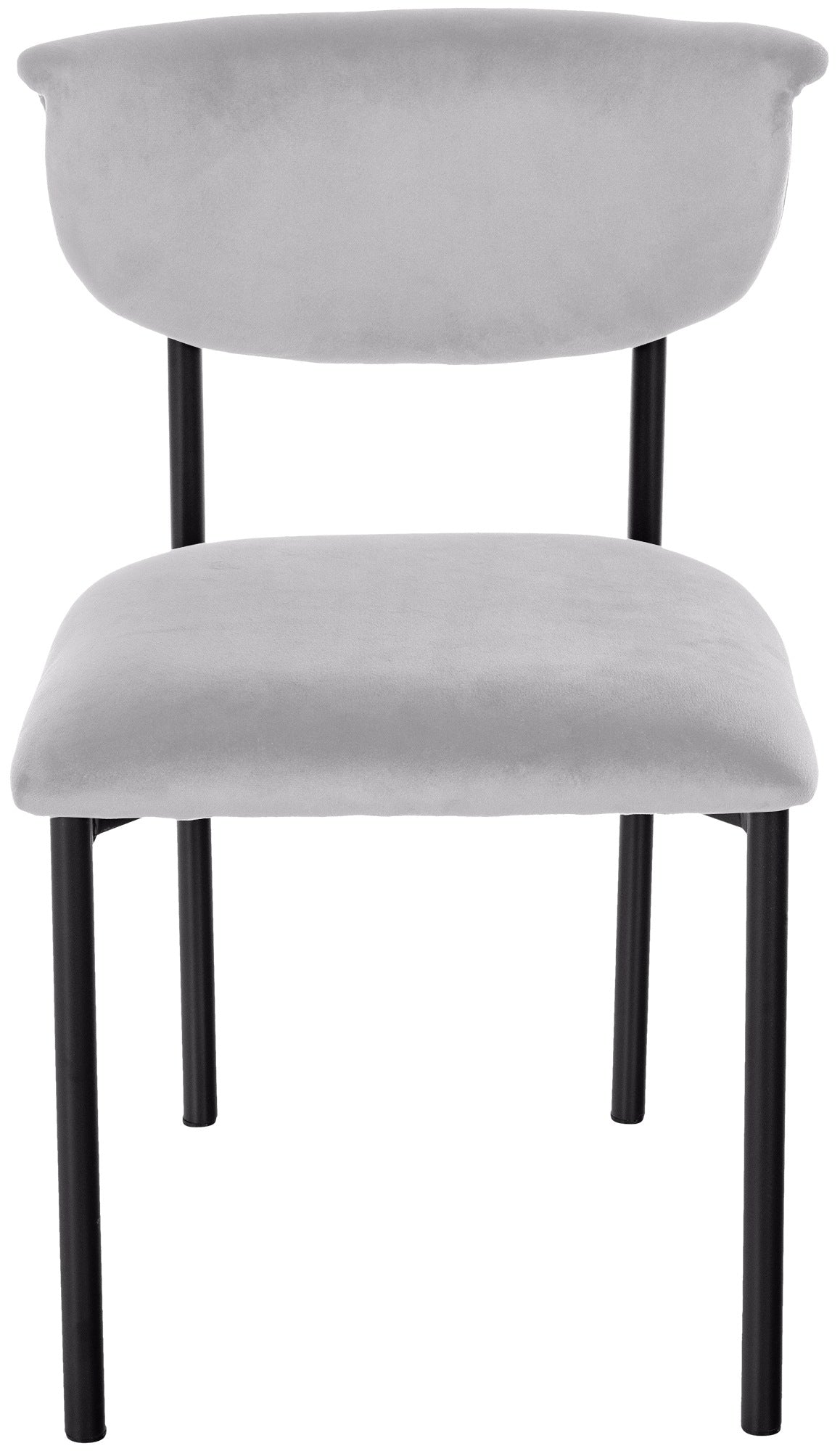 2er Set Besucherstuhl Gambell Samt grau