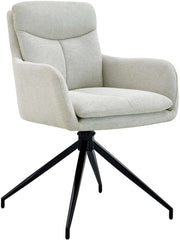 Eetkamerstoel Somers stof creme creme