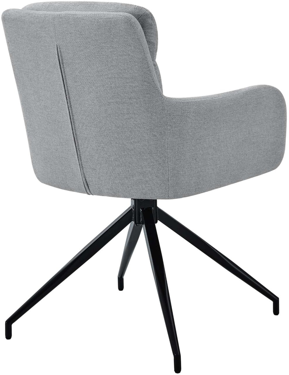 Set van 2 eetkamerstoelen Somers stof licht grijs hellgrau