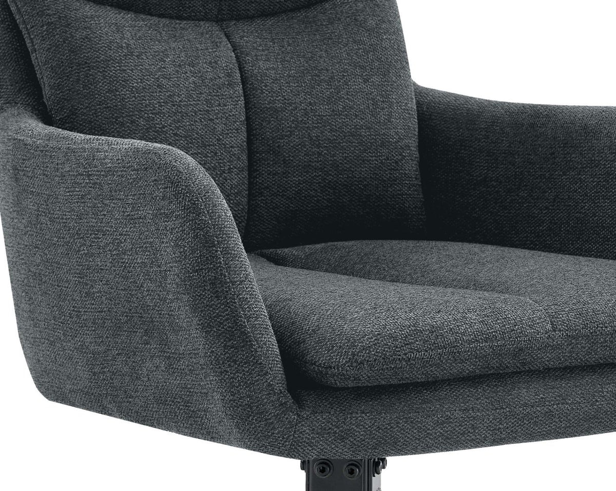 Set van 2 eetkamerstoelen Somers stof donkergrijs dunkelgrau