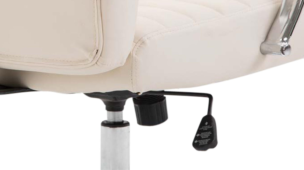 Bureaustoel Valais Kunstleer creme creme