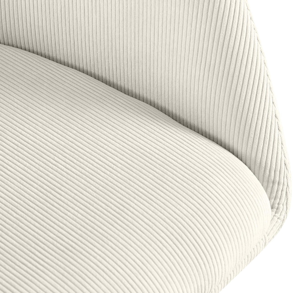 Eetkamerstoel Olema Ribstof creme creme