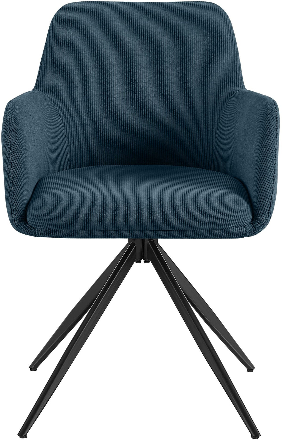 Eetkamerstoel Olema Ribstof blauw blau