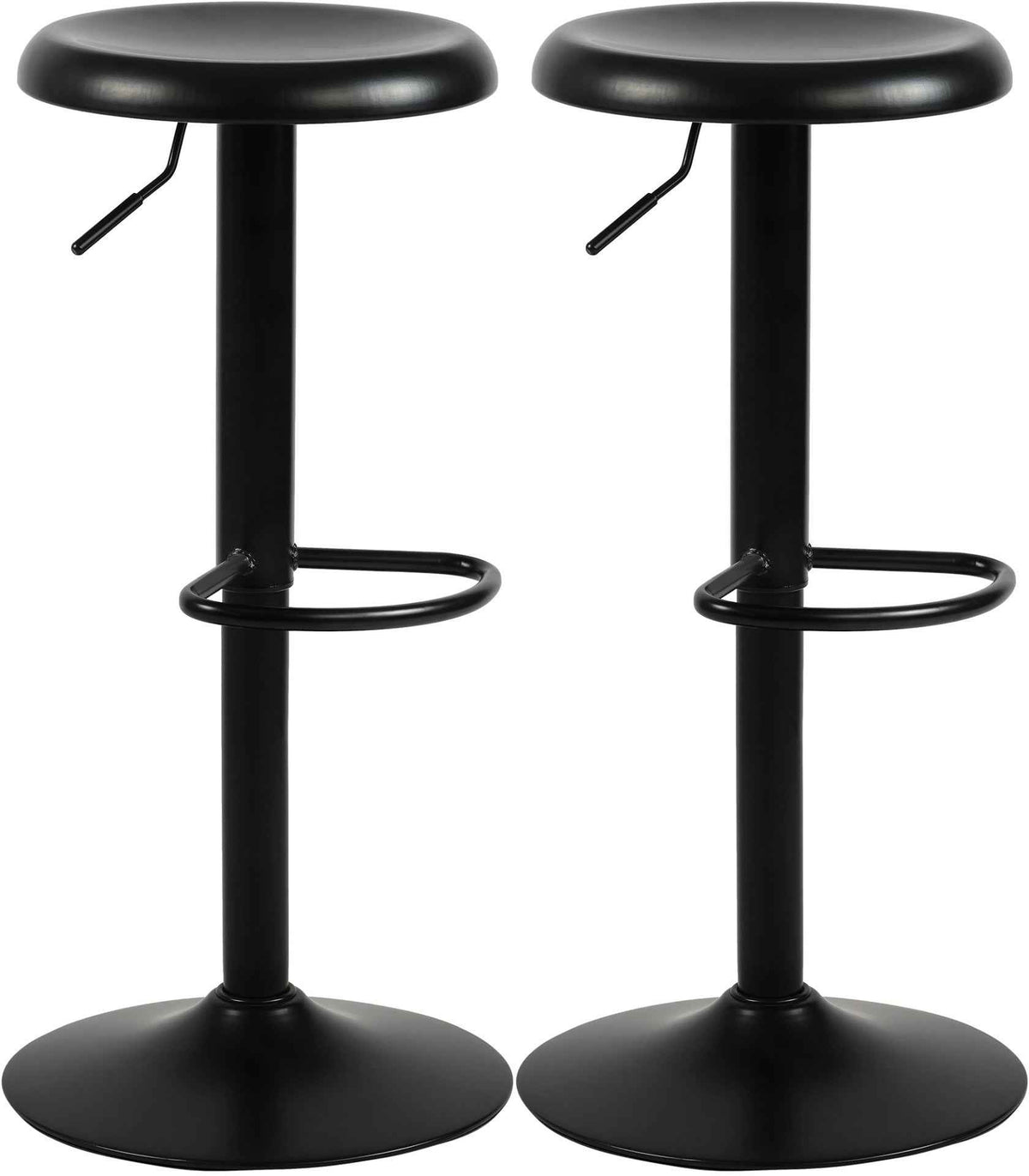 Set van 2 Barkrukken Williston zwart schwarz