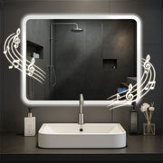 Badkamerspiegel Jericho met Bluetooth 60x80 cm klarglas