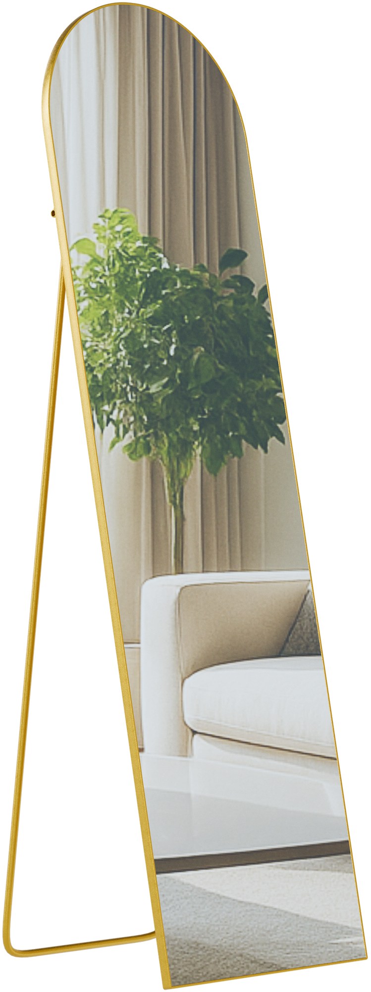Spiegel Moline 140x40 cm gold glanz