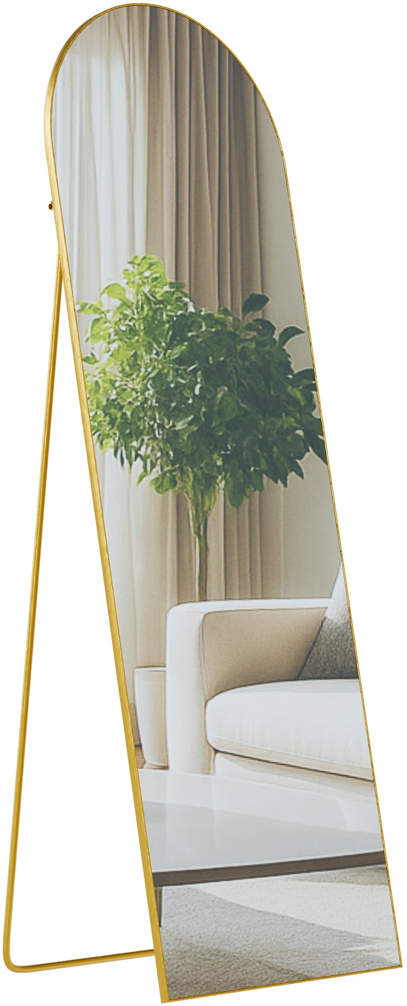 Spiegel Moline 150x50 cm gold glanz