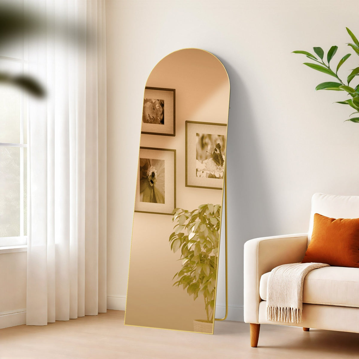 Spiegel Moline 150x50 cm gold glanz