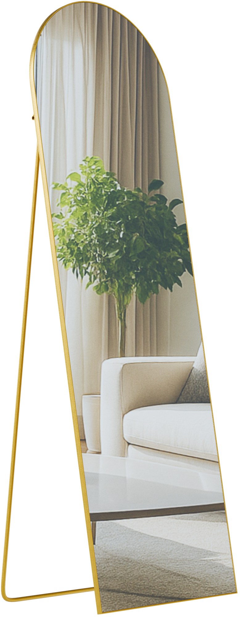 Spiegel Moline 160x50 cm gold glanz