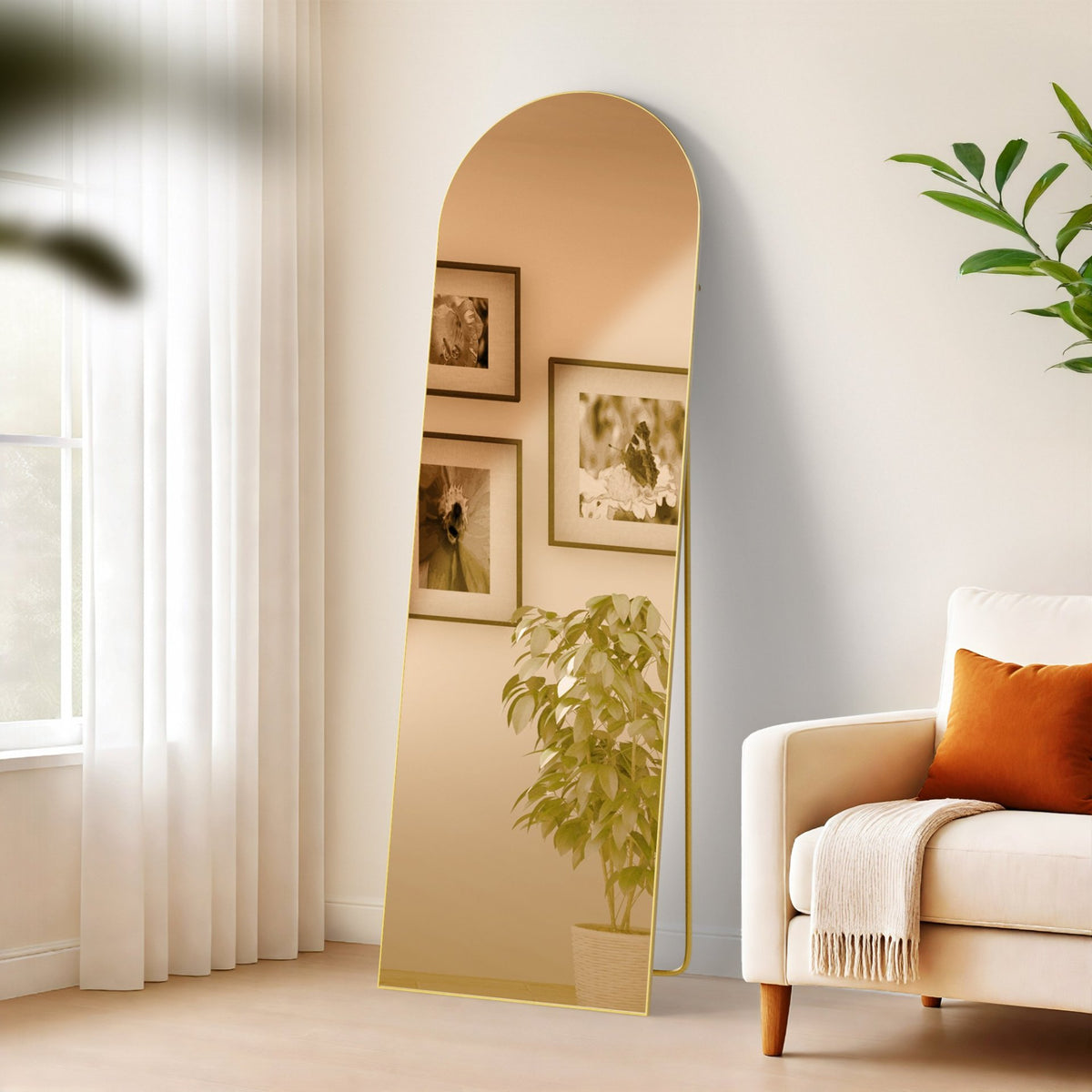 Spiegel Moline 160x50 cm gold glanz