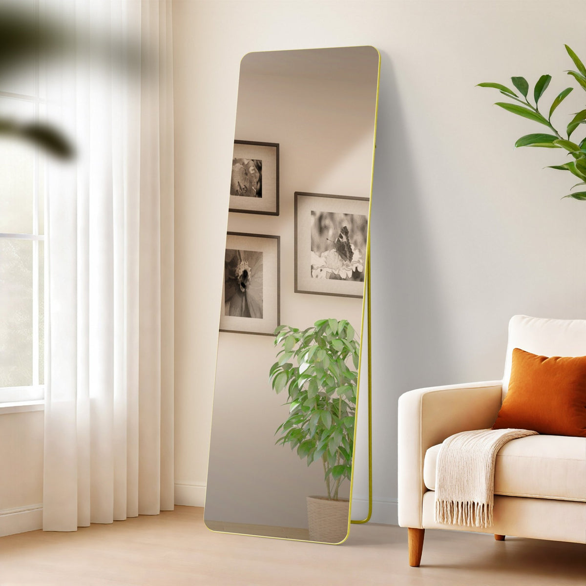 Spiegel Gurnee goudglans,160x50 cm gold glanz