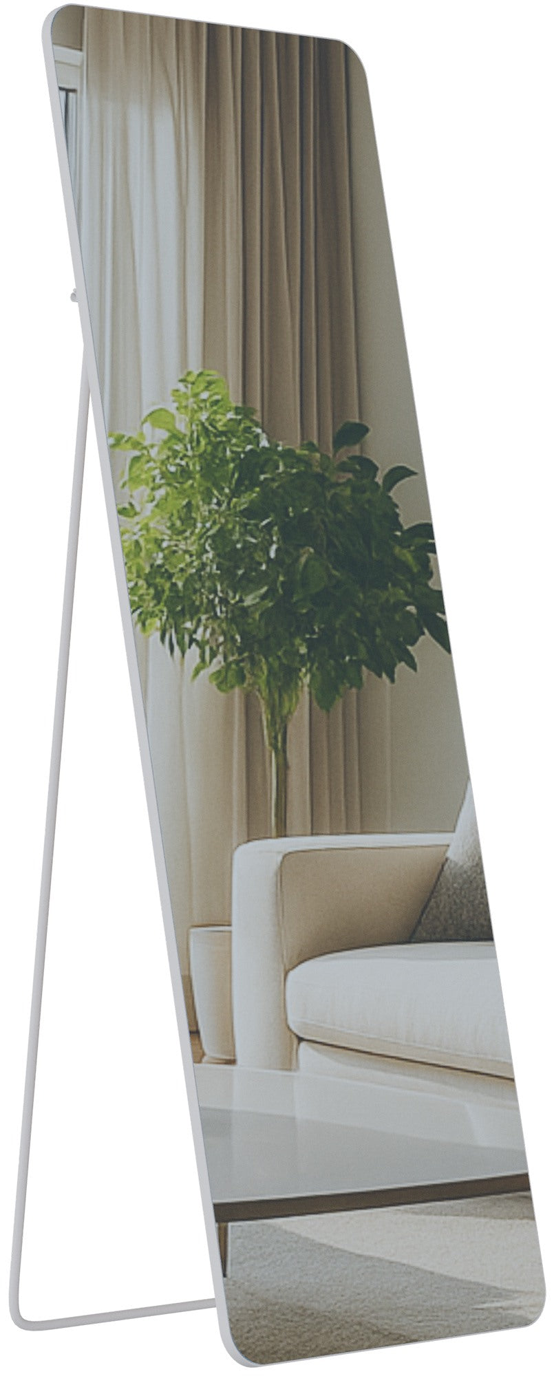 Spiegel Gurnee mat wit,150x50 cm weiß matt