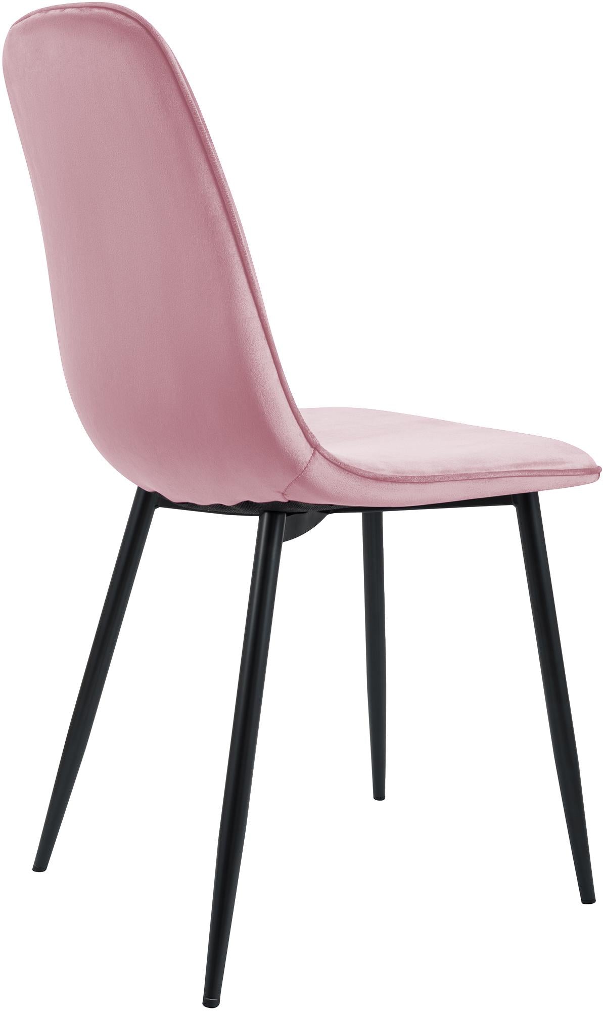 Eetkamerstoel Maryam rosa,Fluweel rosa