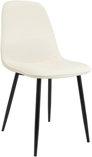 Eetkamerstoel Maryam creme,Fluweel creme