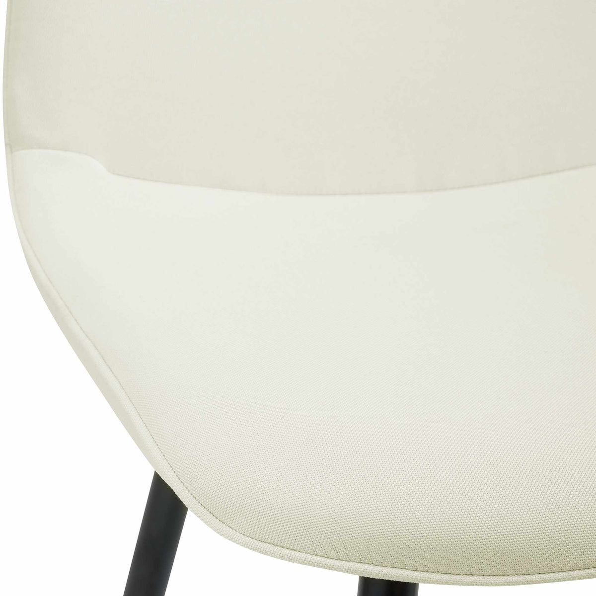 Eetkamerstoel Maryam creme,Stof creme