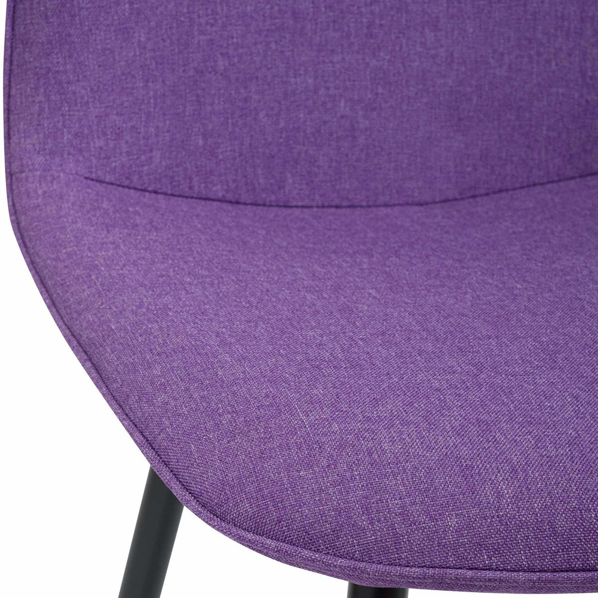 Set van 4 eetkamerstoelen Maryam purper,Stof lila