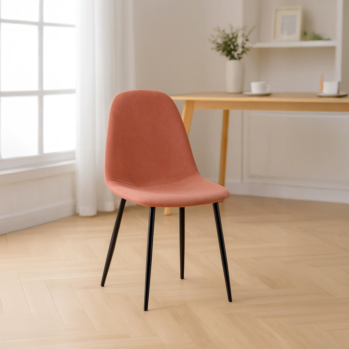 Eetkamerstoel Napier oranje,Stof orange