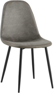 Eetkamerstoel Napier donkergrijs,Vintage kunstleer dunkelgrau