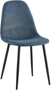 Eetkamerstoel Napier donkerblauw,Stof dunkelblau