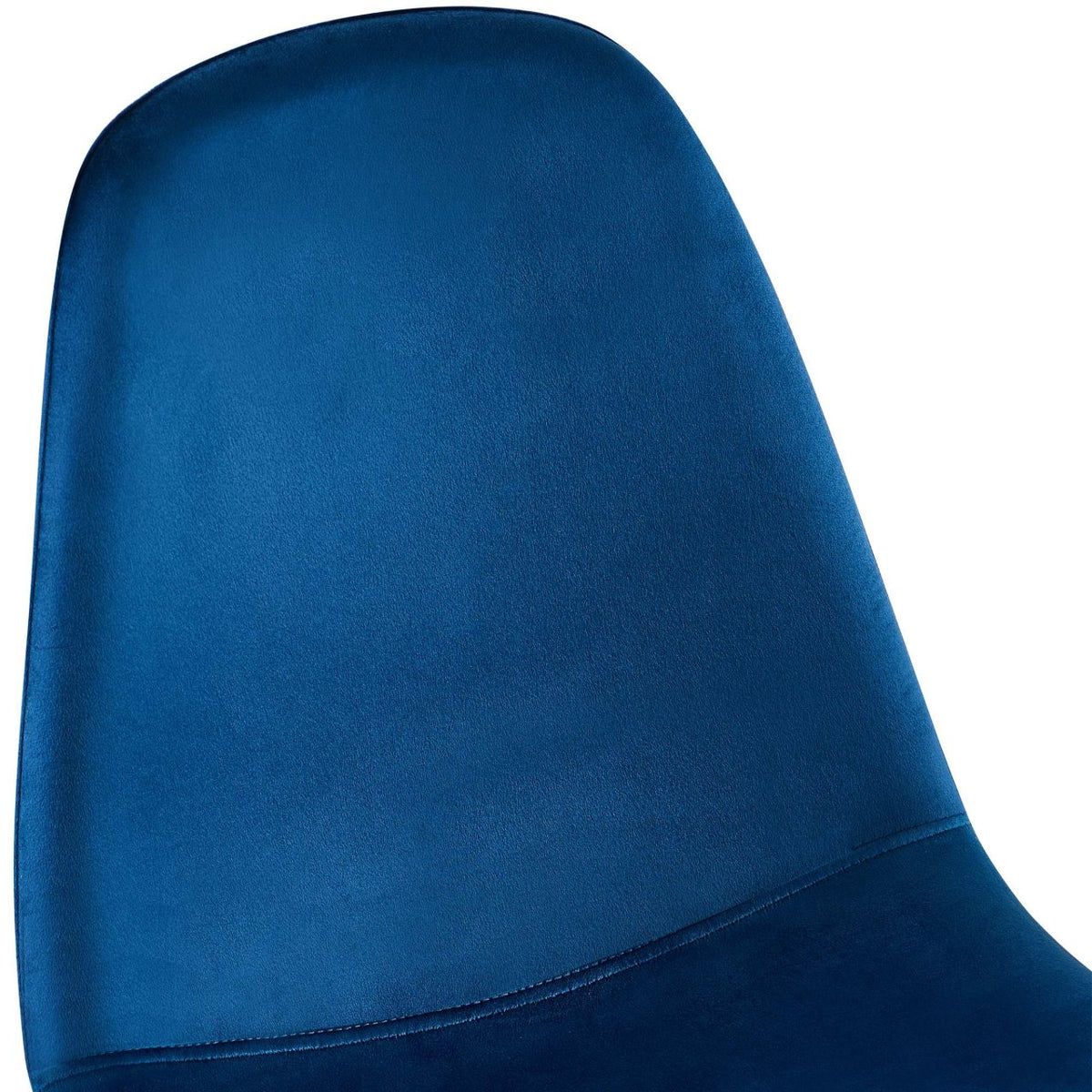Set van 4 Napier eetkamerstoelen blauw,Fluweel blau