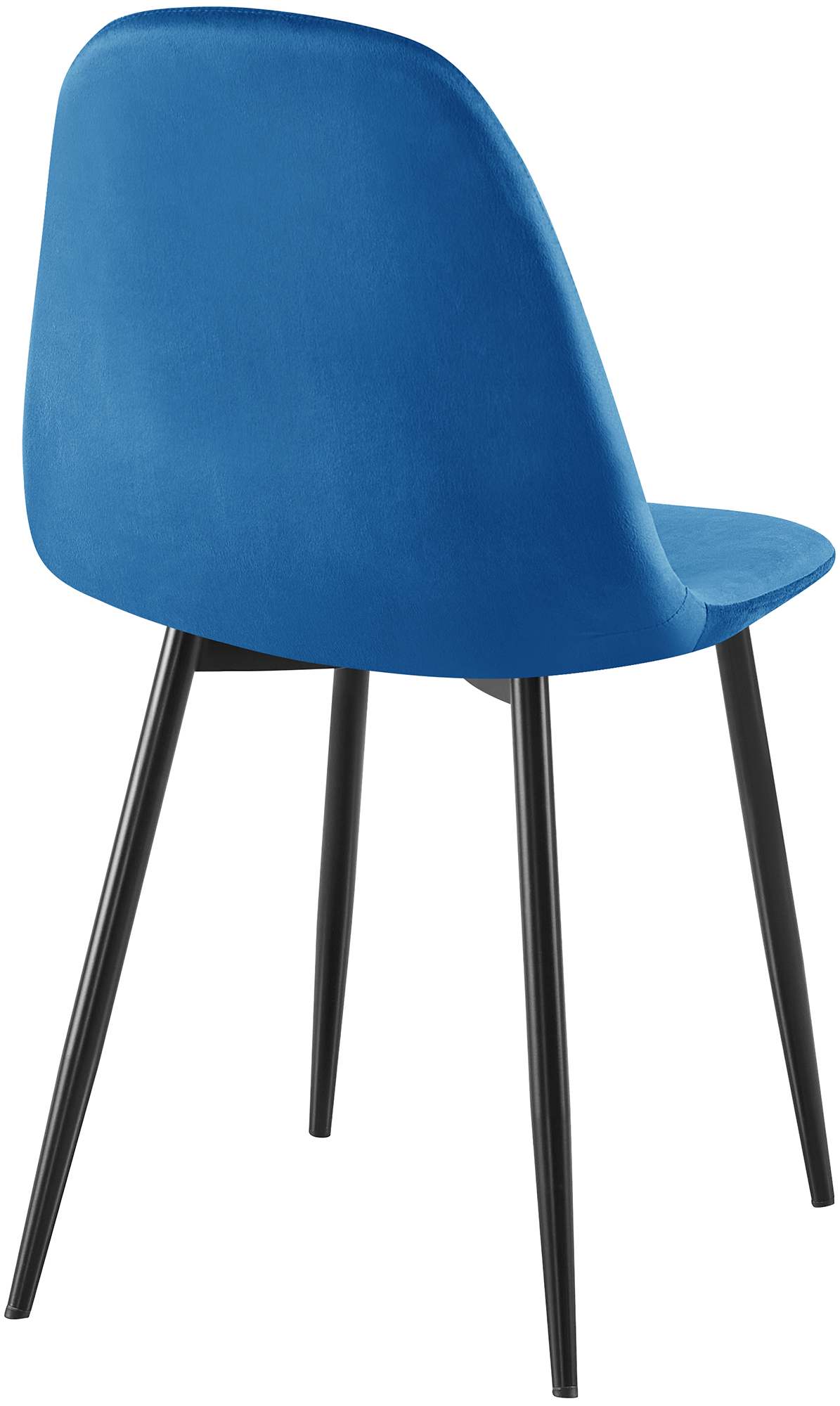 Set van 4 Napier eetkamerstoelen blauw,Fluweel blau
