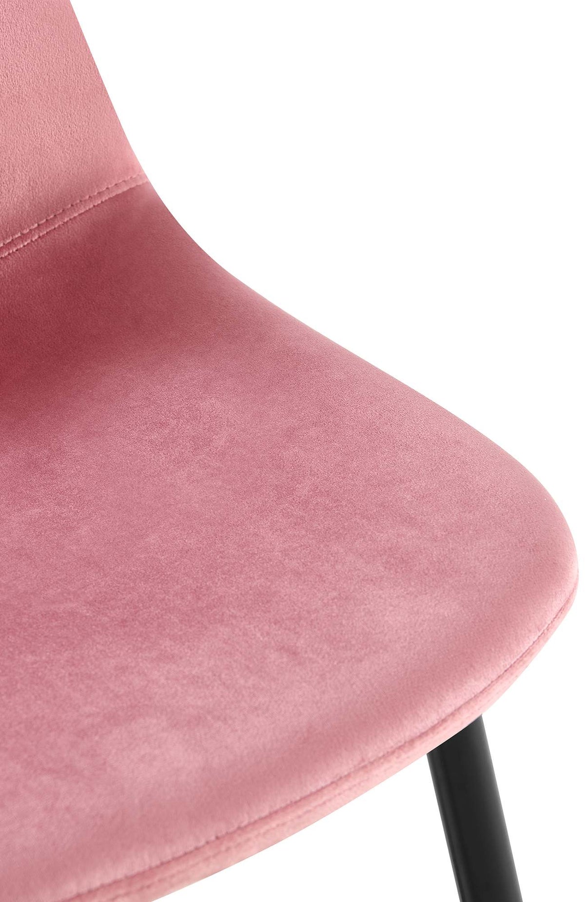 Set van 4 Napier eetkamerstoelen roze,Fluweel pink