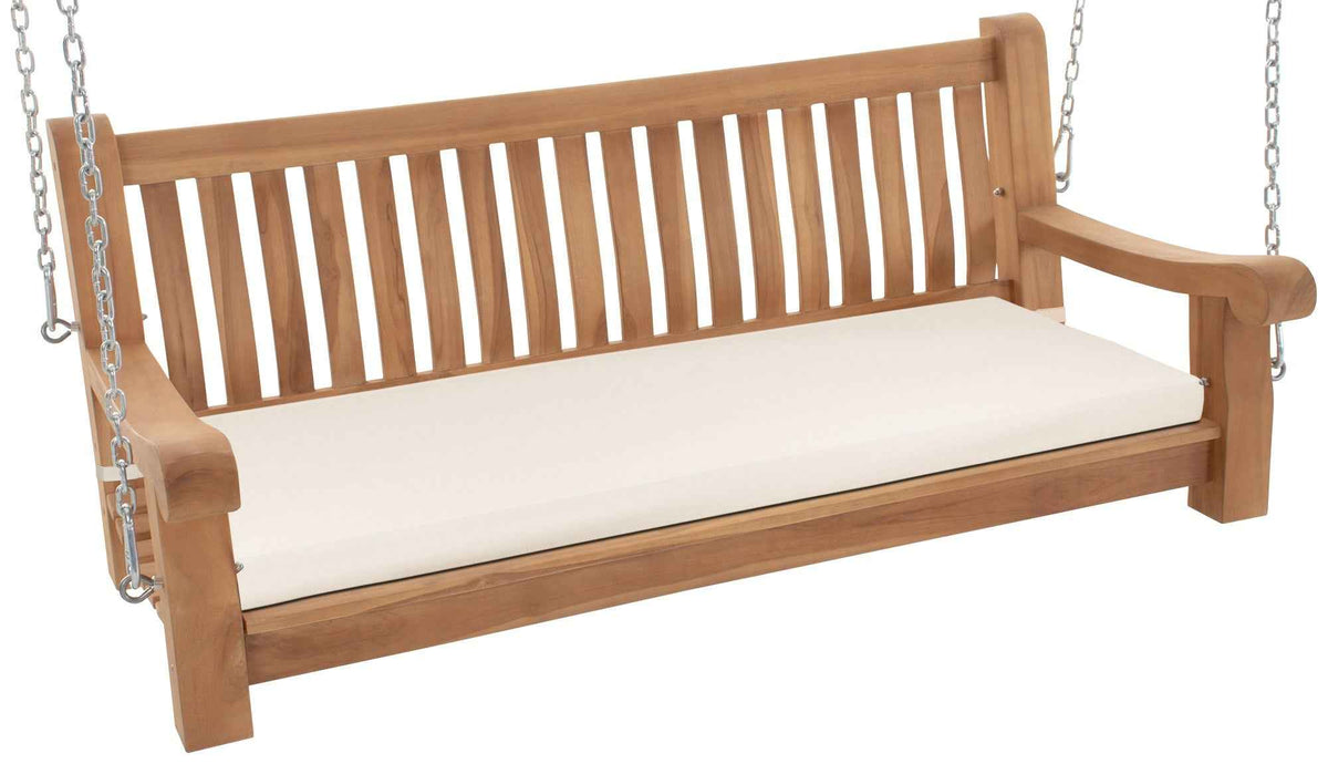 Schommelbank Joyce met zitkussen creme,136x48x8 cm creme