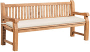 Tuinbank Teakhout Jackson met Zitkussen creme,186x48x8 cm creme
