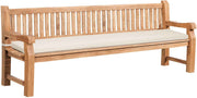 Tuinbank Teakhout Jackson met Zitkussen creme,226x48x8 cm creme
